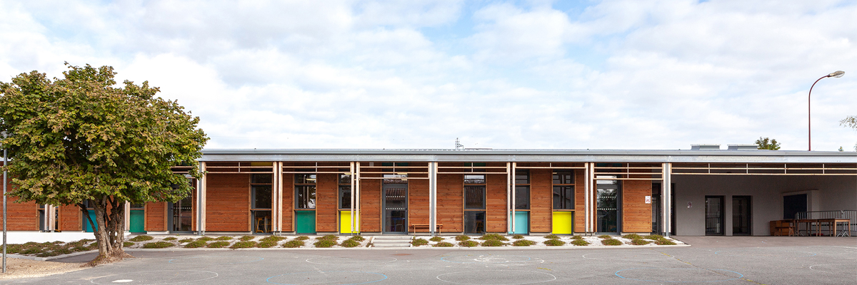 Réhabilitation de l’école de La Foye-Monjault, architectes Frênesis © Frênesis