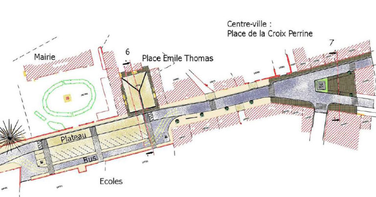 Plan section de la mairie et de l’école