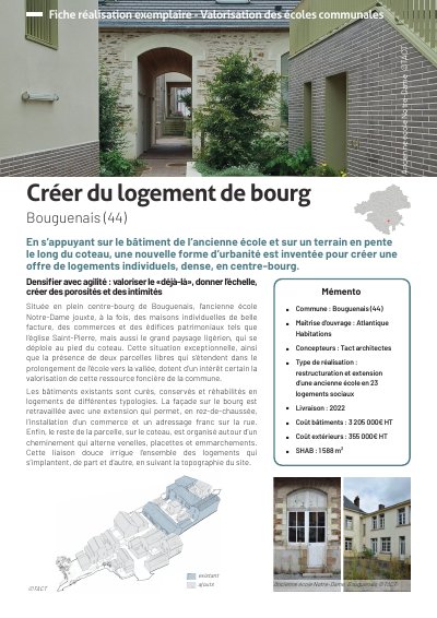 Créer du logement de bourgs - Bouguenais (44)