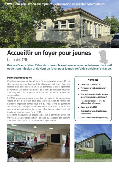 Accueillir un foyer pour jeunes - Saint-Loup-Lamairé (79)
