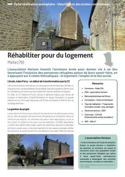 Réhabiliter pour du logement - Melle (79)